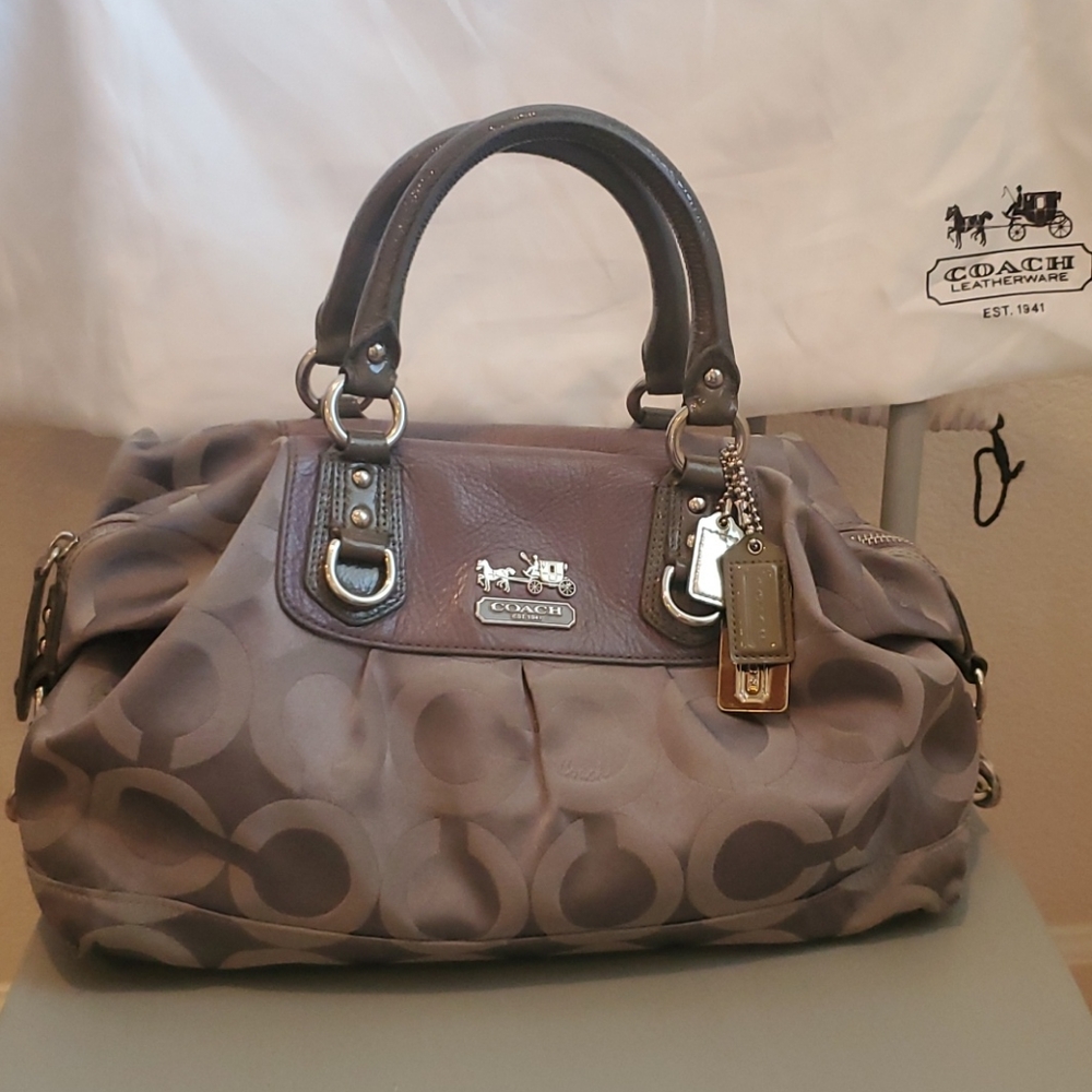Coach Jacquard Satchel w/ wallet